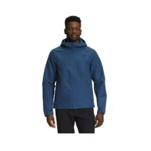 NWT The North Face Mens Camden Soft Shell Hoodie ,Shady Blue Dark Heather Sz S